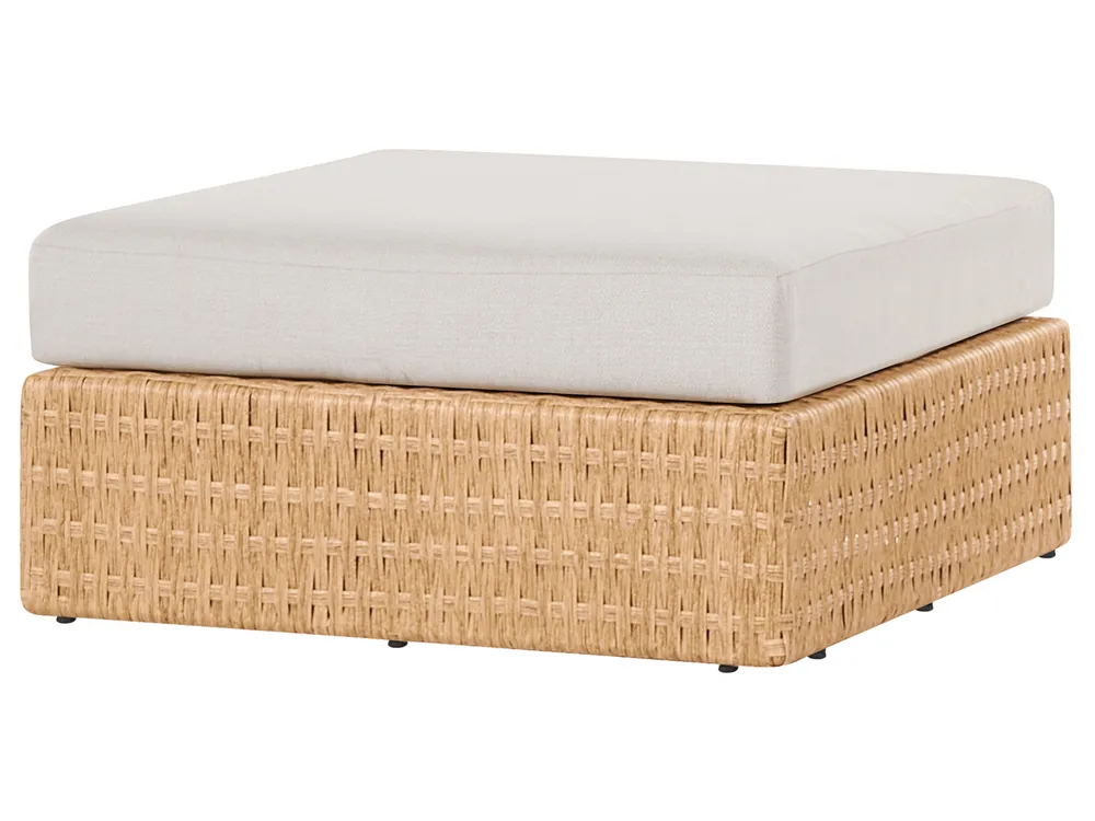 Garden Corner Sofa with Table 4 Seater OLIVERI PE Rattan Beige Right Hand_1071802