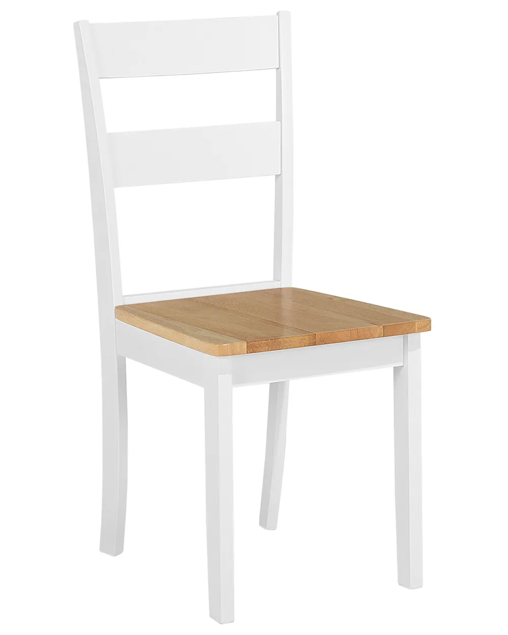Set med 2 matstolar GEORGIA Trä Vit_696587