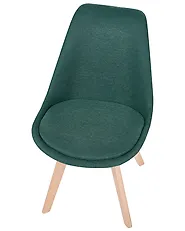 Set of 2 Dining Chairs DAKOTA II Fabric Green_1187015