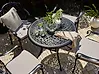 Bistro Table ANCONA 90 cm 90 cm Metal Black