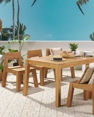 Set of 2 Garden Chairs LIVORNO Acacia Wood Brown_826016