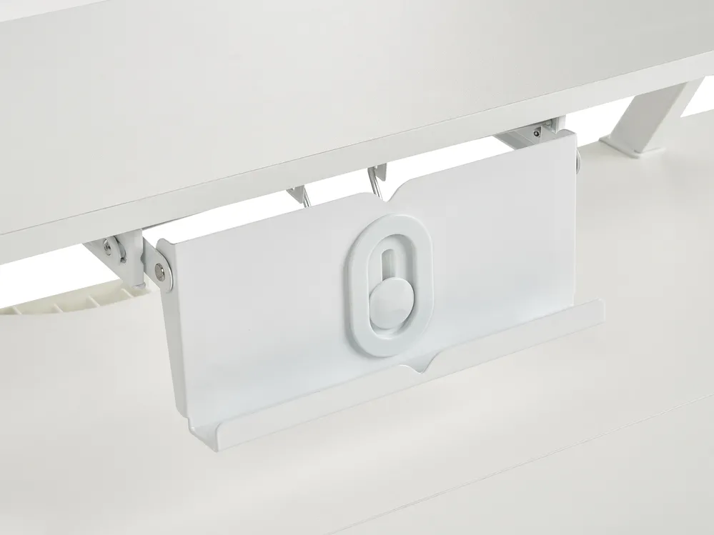 Electric Adjustable Standing Desk WILBANKS 120 cm 60 cm with USB Port White_1031131