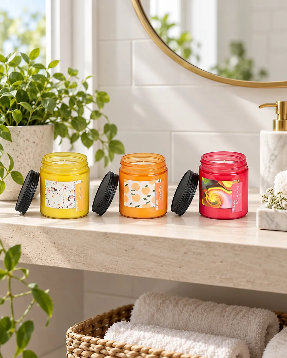 Doftljus 3-pack FRUITY BLOOM Sojavax Fruktiga doftnoter_1183123