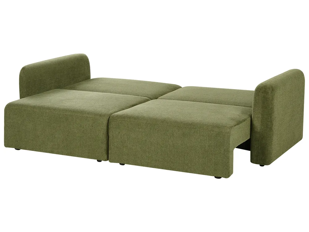 Bäddsoffa 3-sits VAXHOLM med förvaring Grön_1026815