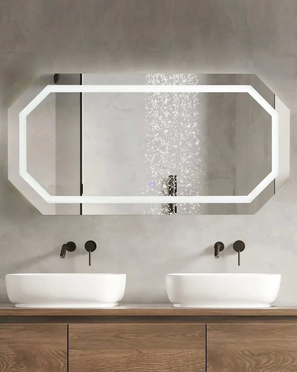 LED Bathroom Mirror LOCMARIAQUER 120 cm 60 cm Silver