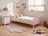 Bed Pine Wood BONNAC 90 x 200 cm (EU Single) Pastel Pink