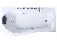 Corner Hot Tub with LED POZUELOS 1700 x 900 mm White_1033636