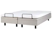 Säädettävä sänky ilman sängynpäätyä kangas DUKE 180 x 200 cm Beige_958334