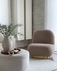 Armchair LOVIISA Boucle Beige_946453