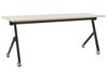 Hopfällbart skrivbord BENDI 180 cm 60 cm med hjul Ljusbrun