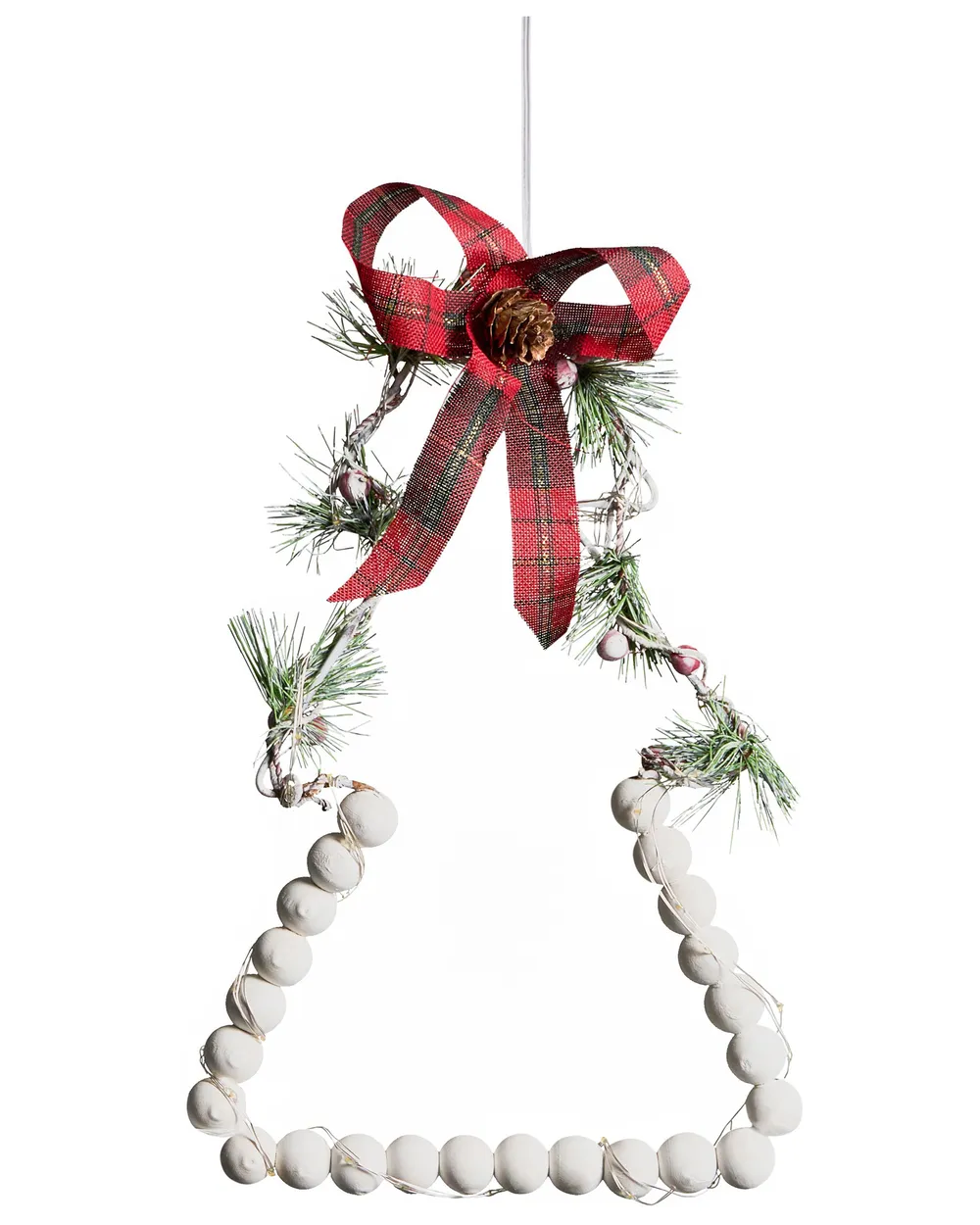 Set med 3 juldekorationer LED KYVESI 20/25/30 cm Julgran Vit_1027962