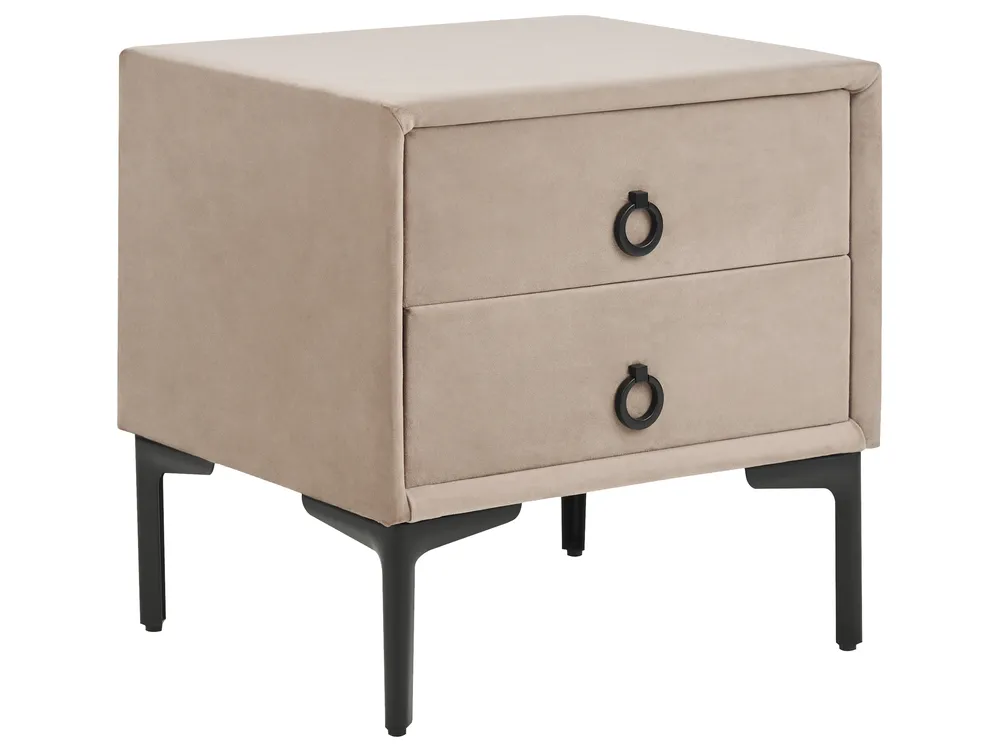 Sovrumsset SEZANNE Sammet Taupe 180 x 200 cm_916922