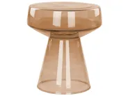 Side Table LAGUNA Glass Golden Brown_883209