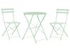Bistro Set Folding FIORI Metal Mint Green