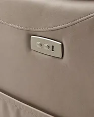 Elektrisk reclinerfåtölj GLORIE med massagefunktion Taupe_953489