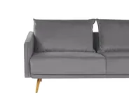 Soffa 3-sits MAURA Sammet Grå_789182