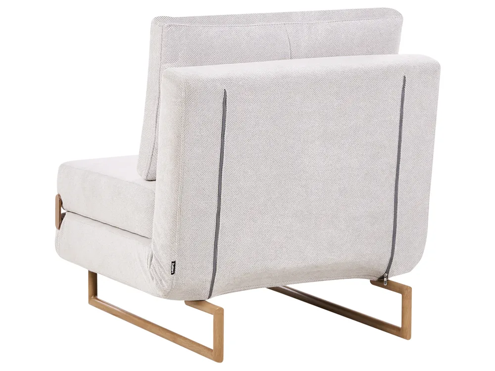 Single Sofa Bed JERSLEV Fabric Off-White_1009893