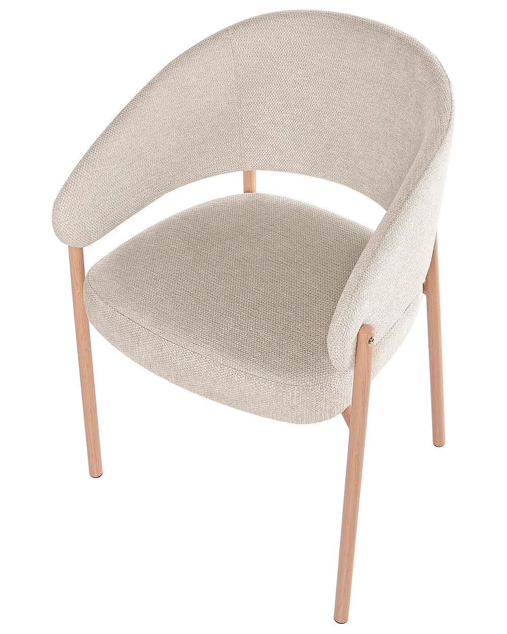 Set med 2 matstolar ZANE Ljusbeige_1160990