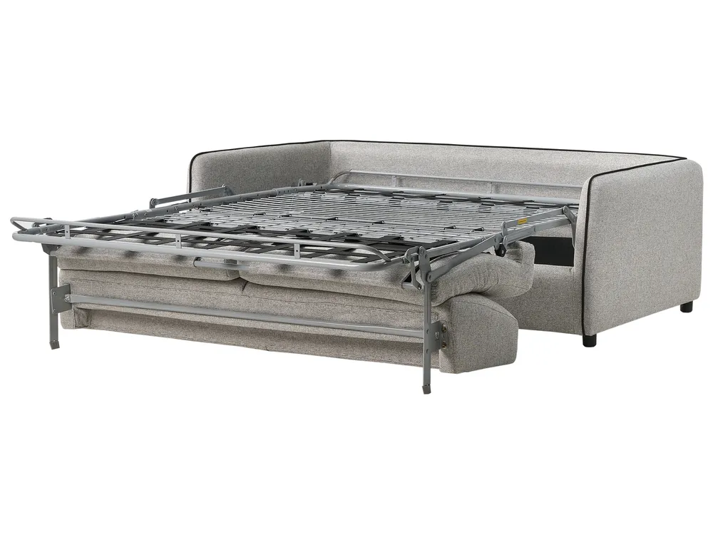 Sofa Bed 2 Seater ISHOJ Fabric Light Grey_939975