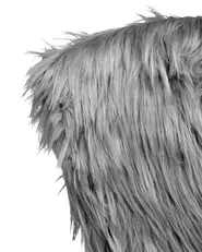 Desk Chair MARGATE Faux Fur Grey_1000250