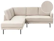 Hörnsoffa 4-sits BREDA Manchester Beige Högervänd_1004152