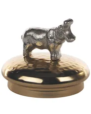 Set of 2 Trinket Boxes LAKI Glass Gold_848976