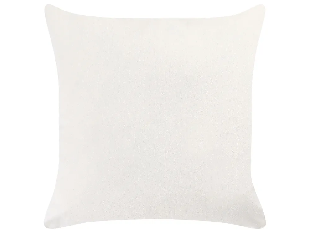 Set med 2 prydnadskuddar SPIREA 45 x 45 cm Orange Svart Växtmotiv_857729