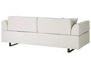 Sofa 3 Seater SOKNA with Tables Fabric Off-White_952805