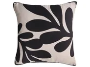 Set of 3 Decorative Cushions AGATHIS 30 x 50 cm Cotton Black/ Beige Abstract Pattern_1041344