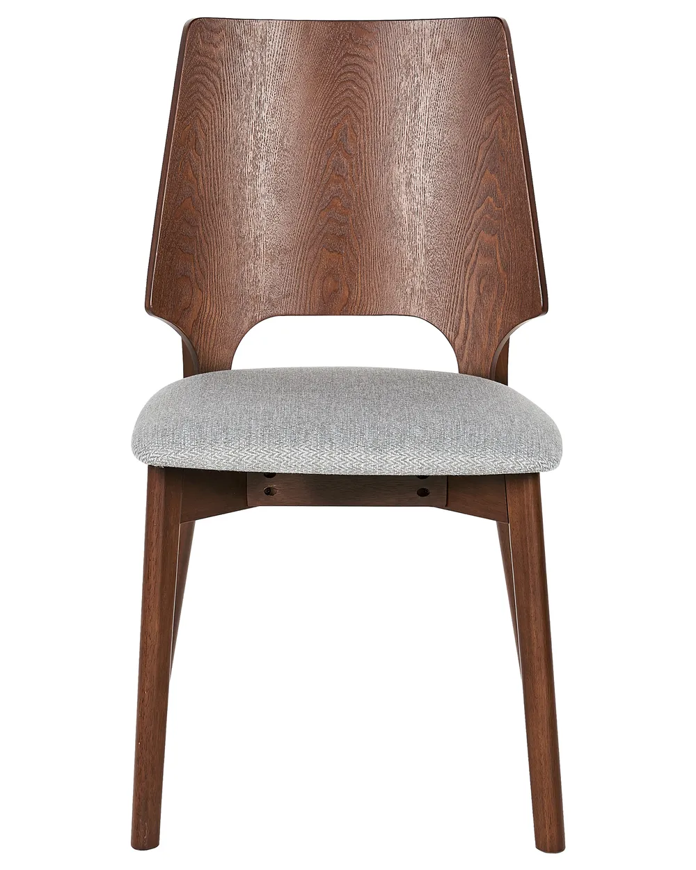 Set of 2 Dining Chairs ABEE Brown/ Grey_837178