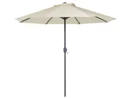 Garden Dining Set 4 Seater SAPRI with Parasol (16 Options) Metal Dark Brown_863965