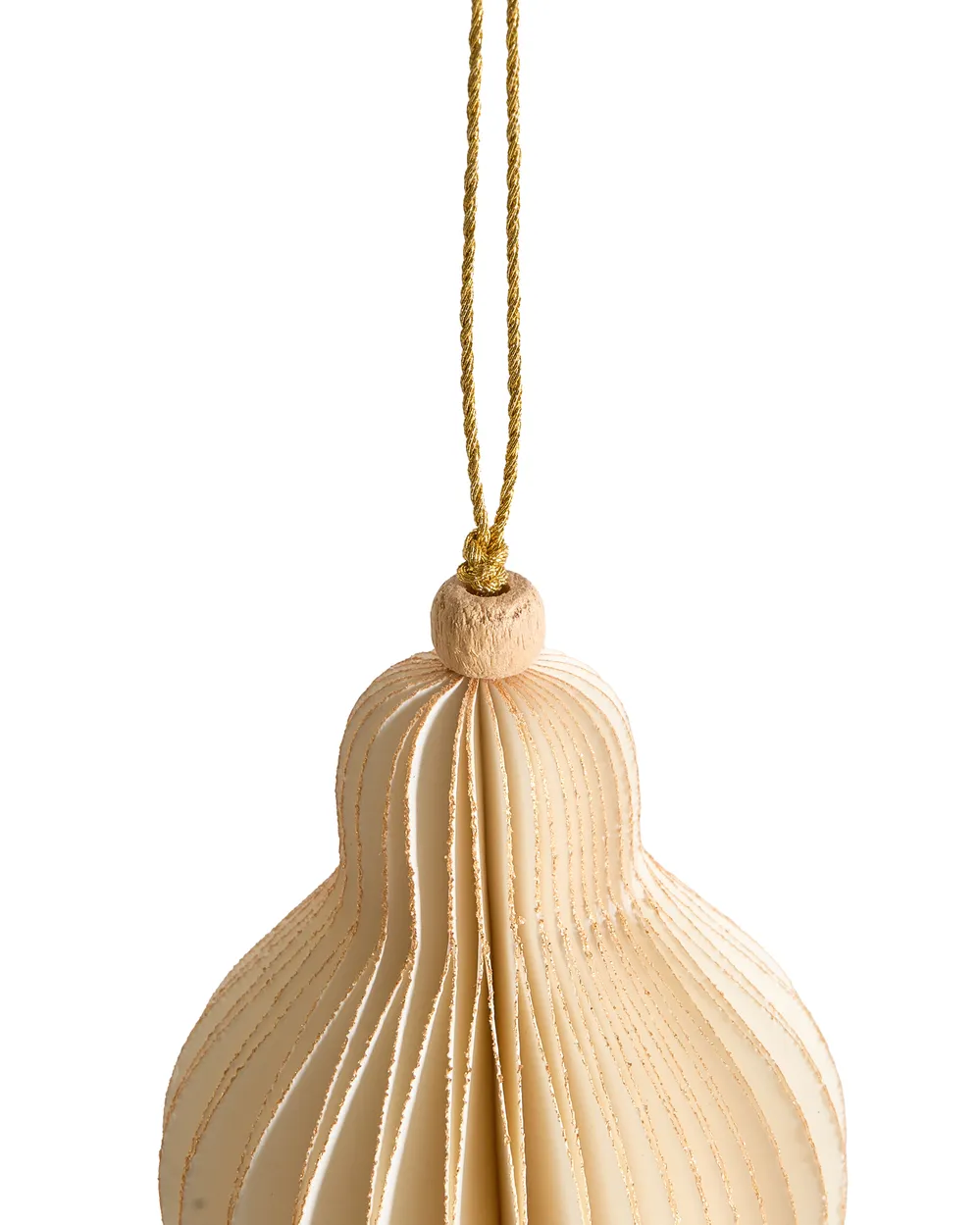 Set med 20 julgransdekorationer ALTAELVA Papper Beige_1030660