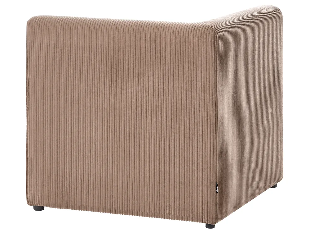 Corner Seat LEMVIG Corduroy Dark Beige Left Hand_1053209