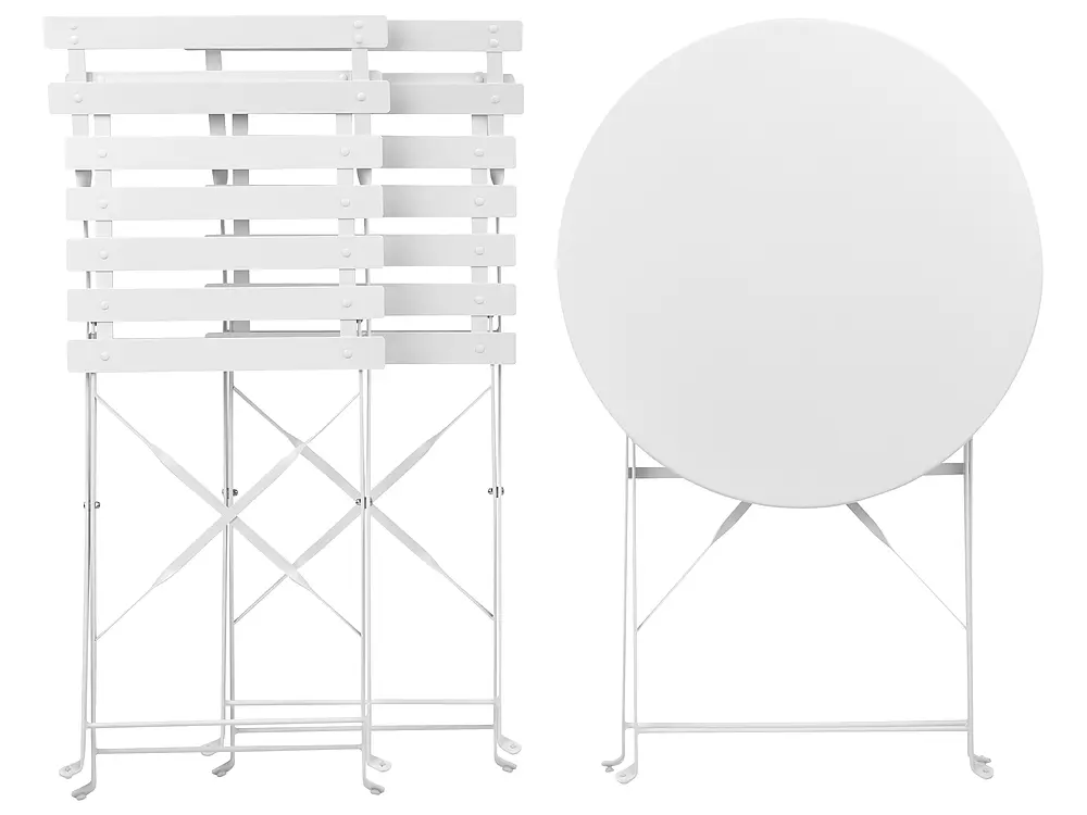 Caféset Fällbar FIORI Metall Vit_369758