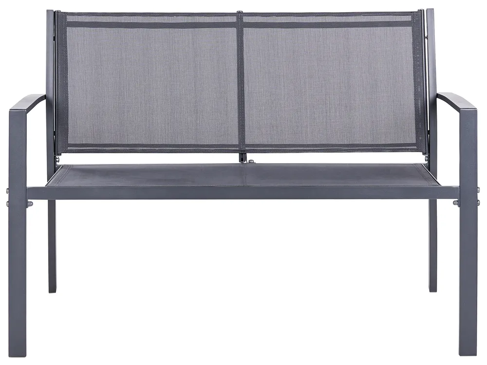 Garden Lounge Set with Table 4 Seater TAVOLETO Metal Dark Grey_1044888