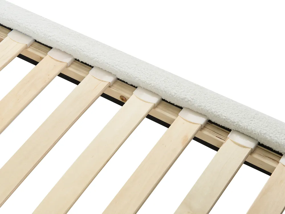 Bed Boucle SOULISSE 120 x 200 cm (EU Small Double) Off-White_1129910