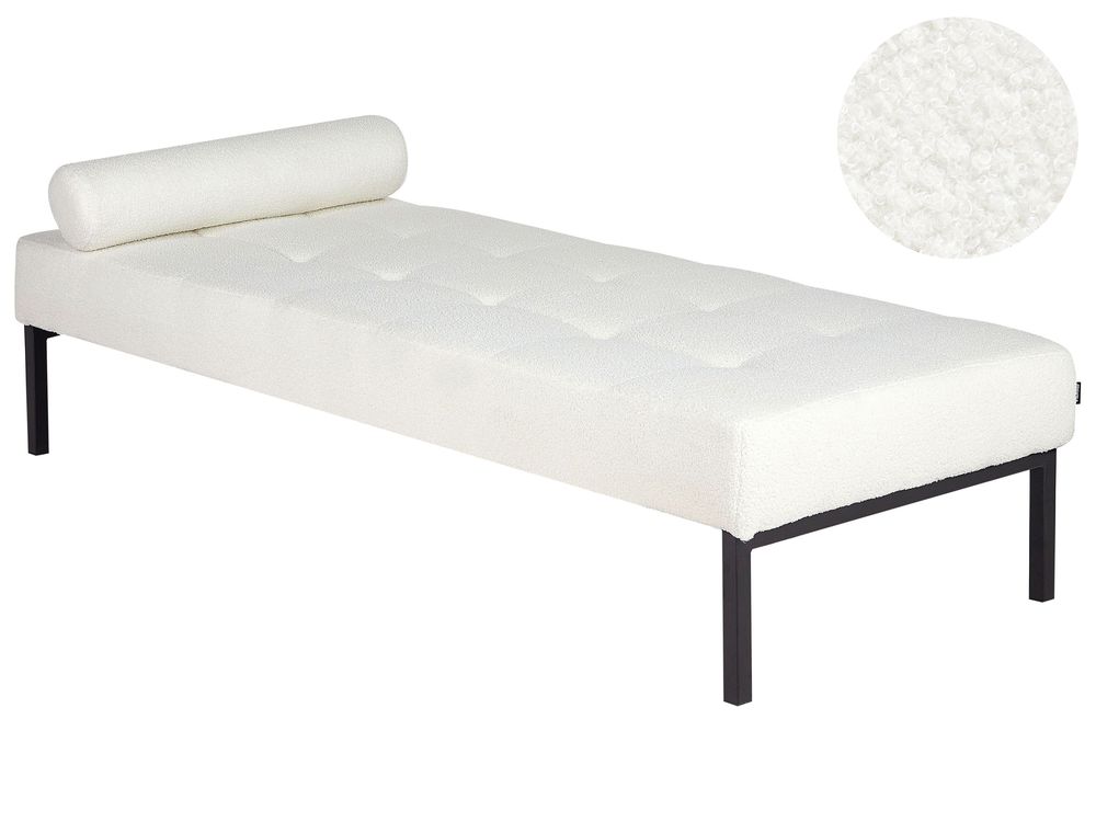 Sjeselong CHINON Bouclé Hvit