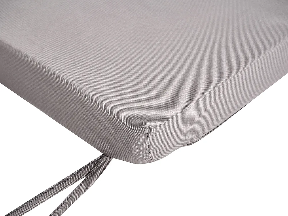 Trädgårdsbänk med dyna TUSCANIA 160 cm Eukalyptusträ Grå_1153840