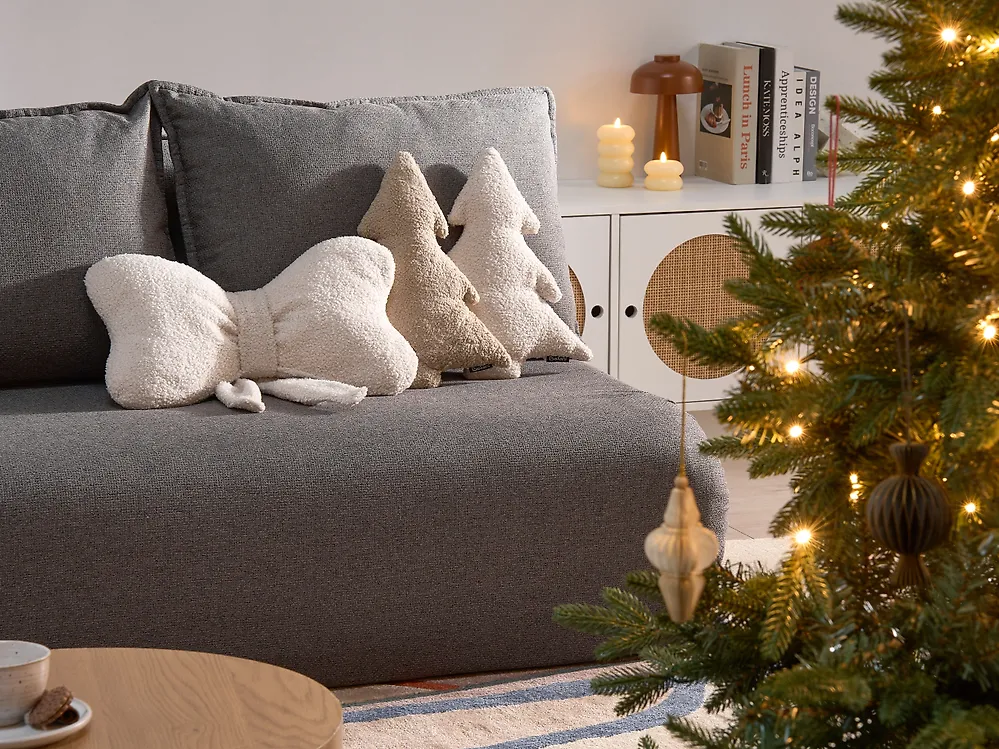 Koristetyynysetti 3 kpl WINTERLAND 30 x 35 cm 45 x 25 cm Buklee Vaaleanbeige Joulukuvio_1174382
