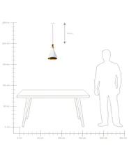 Pendellampa MACKENZIE Metall Vit_709197