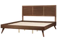 Bed ISTRES 180 x 200 cm (EU Super King) Dark Ash Wood_727945