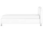 Ottoman Bed METZ Faux Leather White 90 x 200 cm (EU Single)_799460