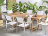 Extending Garden Dining Table JAVA 160/220 cm 90 cm Acacia Wood Light Brown