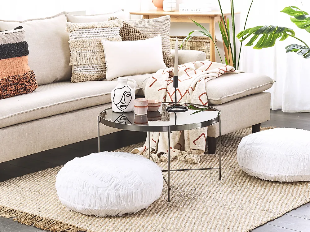Pouffe OULAD Cotton White_1183432