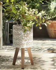 Upphöjd växtkruka ALIARTOS 26 cm Off-White_982183
