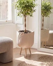 Upphöjd växtkruka ARPONE 36 cm Ljusbeige_1082454