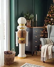 Joulukoriste VINTERELV 100 cm Pähkinänsärkijä Beige_1187412