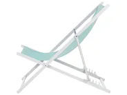 Folding Deck Chair LOCRI II Metal Turquoise_857256