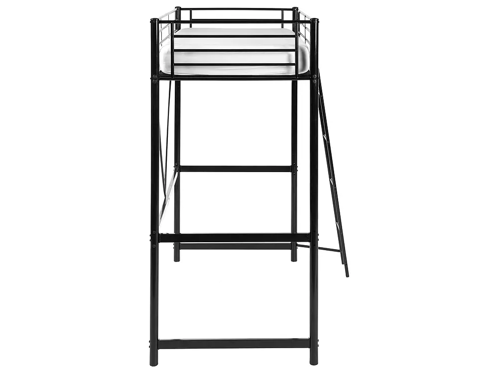 High Sleeper Bed CHASSORS 90 x 200 cm (EU Single) Black_1136612