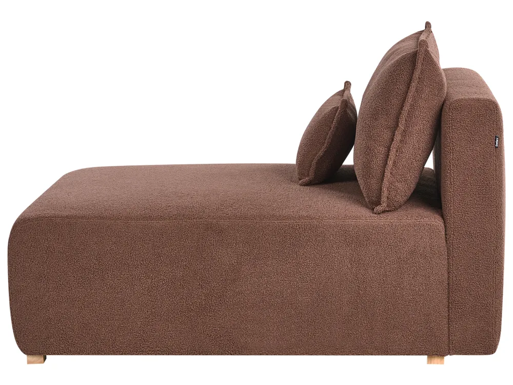 Modular U-Shape Sofa NERBO Boucle Brown_1034444